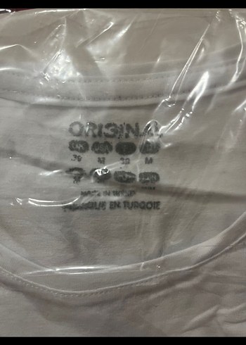 Beyaz Baskılı Erkek Tişört - Görsel 2