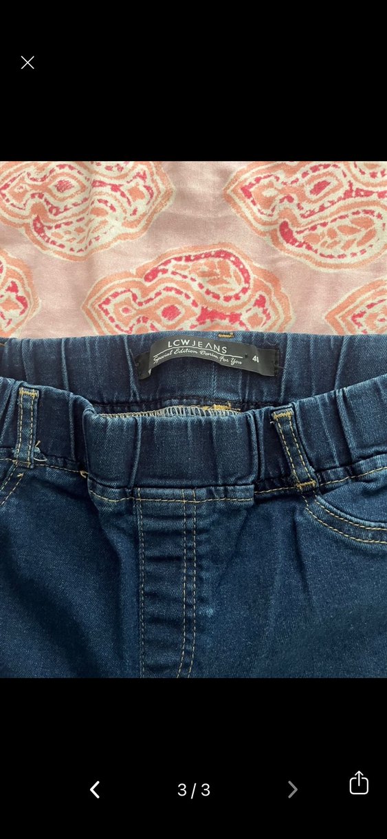 LCW Lacivert Kadın Denim Pantolon Midi Boy - Görsel 3
