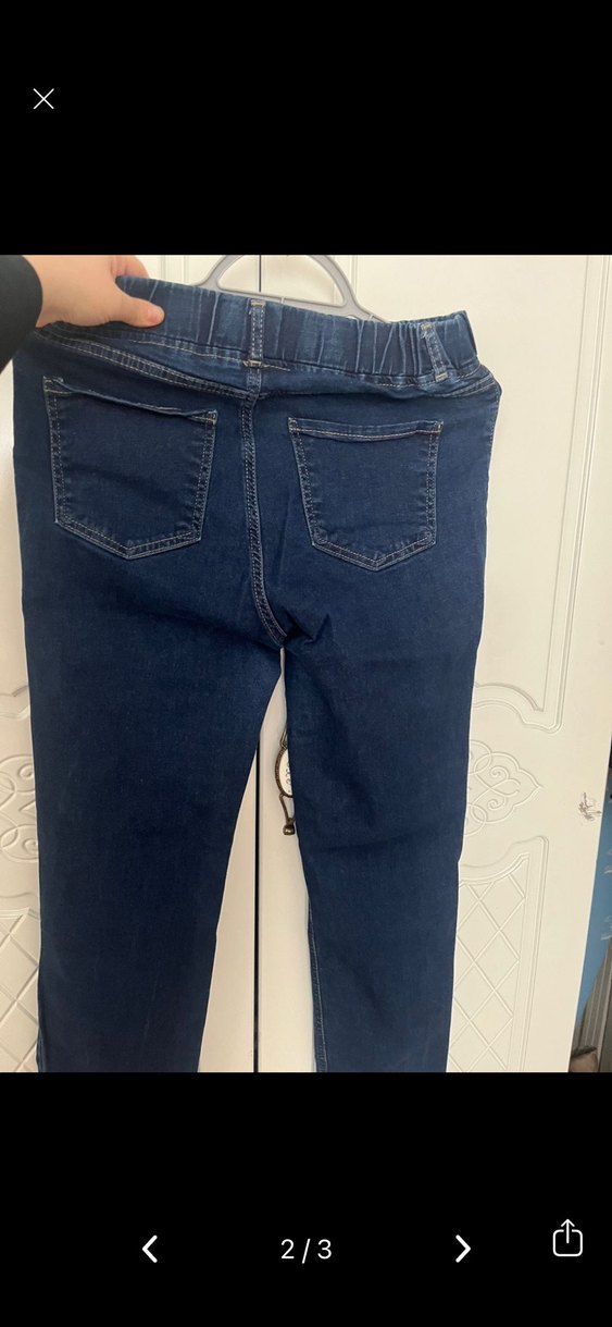 LCW Lacivert Kadın Denim Pantolon Midi Boy - Görsel 2
