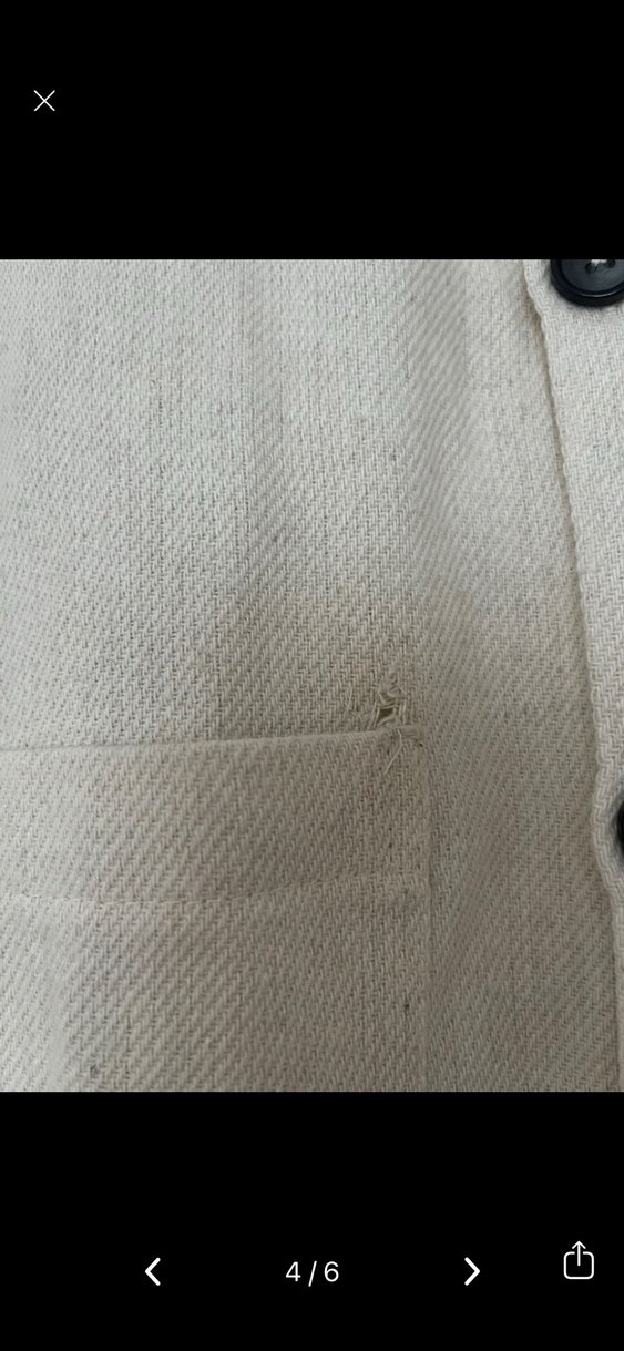 Bej Düğmeli Keten erkek Gömlek - Görsel 4