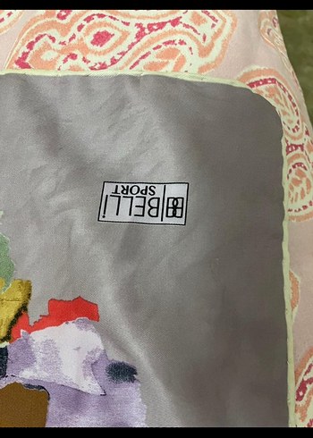 Belli Kadın Çok Renkli Modern Desenli eşarp - Görsel 3