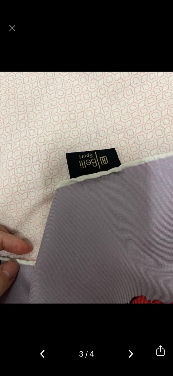 Belli Kadın Çok Renkli Modern Desenli eşarp - Görsel 2