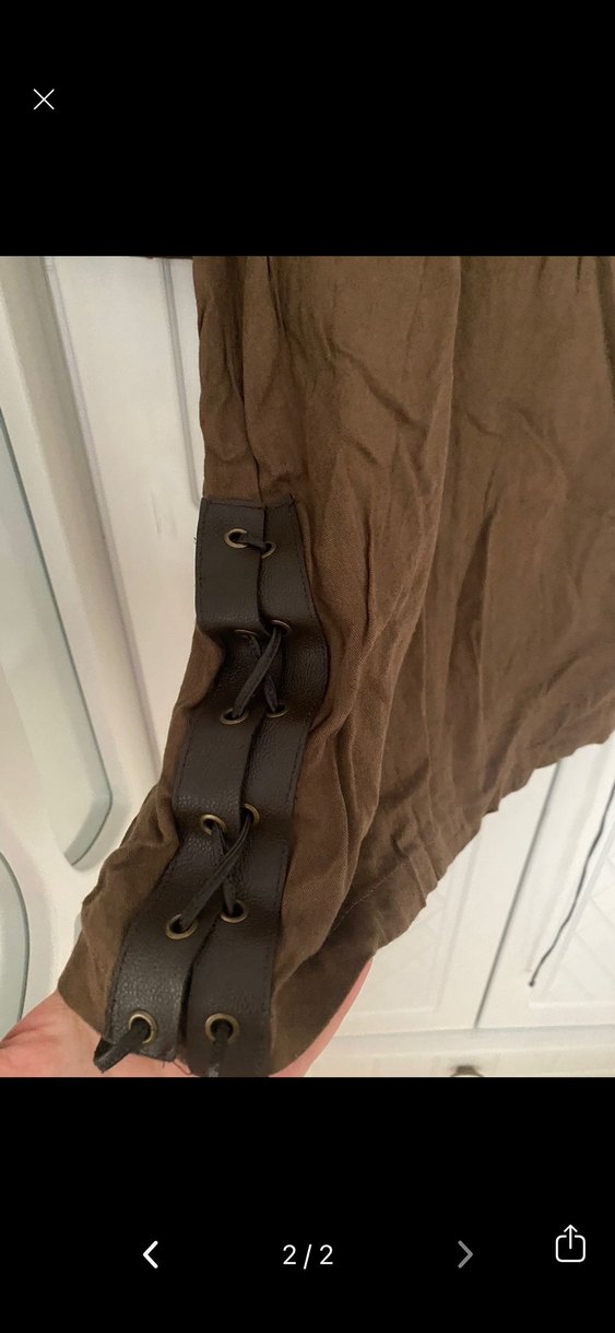 Deri detaylı tunik - Görsel 2