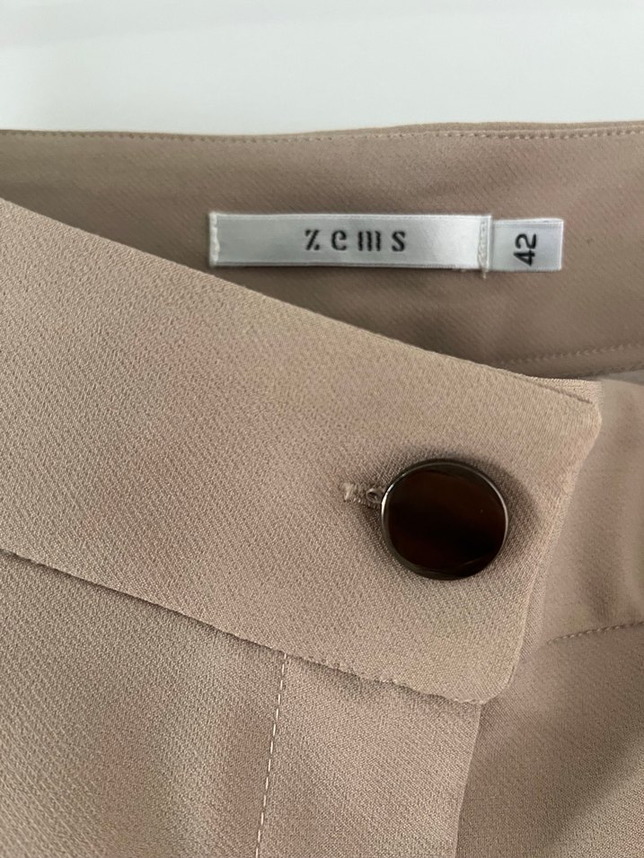 Bej Kadın Kumaş Pantolon - Görsel 2