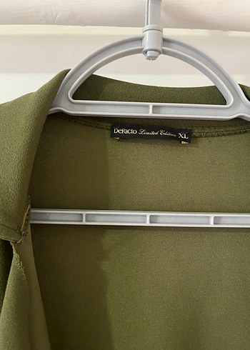 Kadın Haki Uzun Salaş Trençkot - Görsel 2