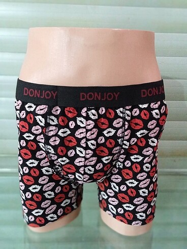 Erkek Desenli Likralı Penye Boxer