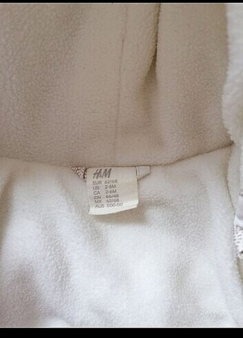 3 Ay Beden H&M bebek tulum
