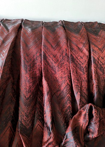 Kahverengi Bohem Batik Desenli Perde - Görsel 2