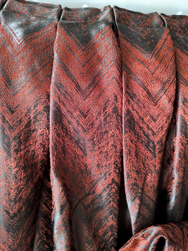 Kahverengi Bohem Batik Desenli Perde - Görsel 3