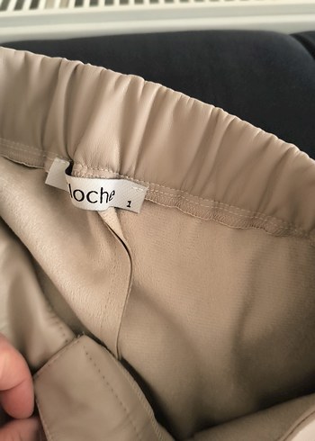xs Beden Bej Kadın Kumaş Pantolon, Midi Boy, Regular Fit