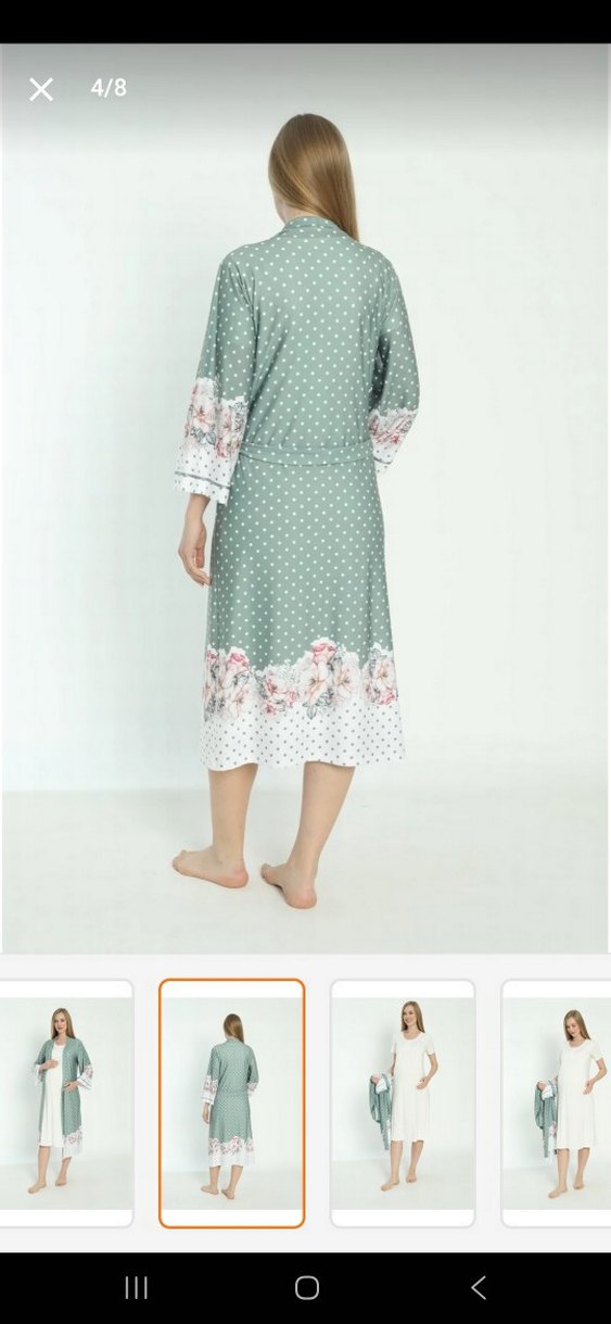 Sabahlıklı Lohusa ve Hamile Geceliği Gecelik Takımı - Görsel 2