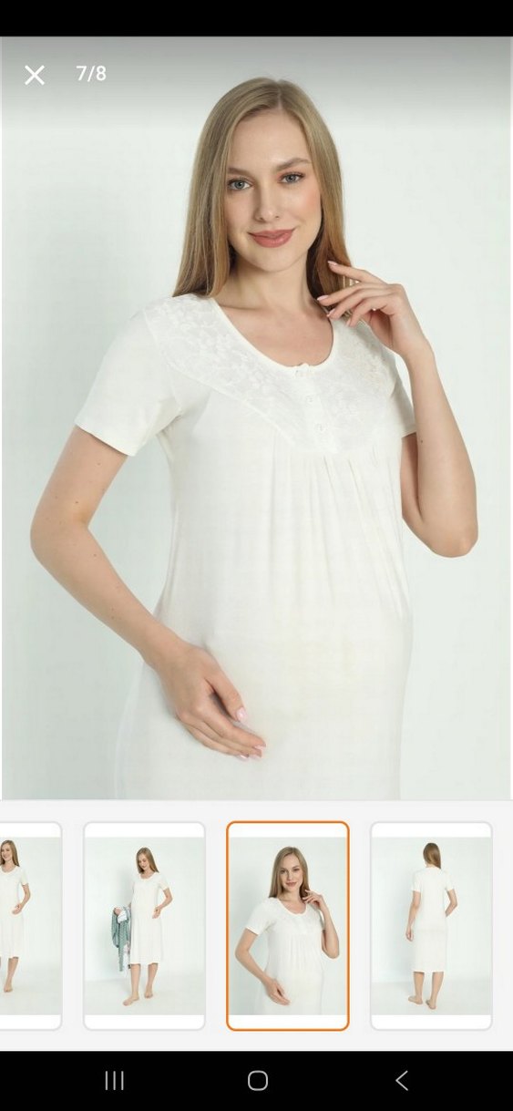 Sabahlıklı Lohusa ve Hamile Geceliği Gecelik Takımı - Görsel 4