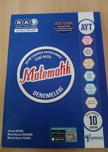 Toprak yayınları ayt matematik deneme