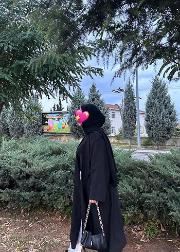 Trendyol & Milla Siyah Uzun Kadın Trençkot, bir kere kullandım yepyeni