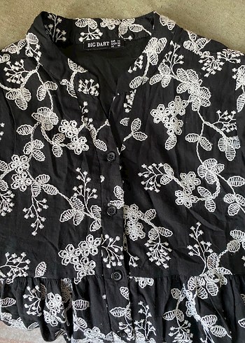 Uzun önü düğmeli elbise yenidir 36 beden ama 36-38 uygundur - Görsel 4