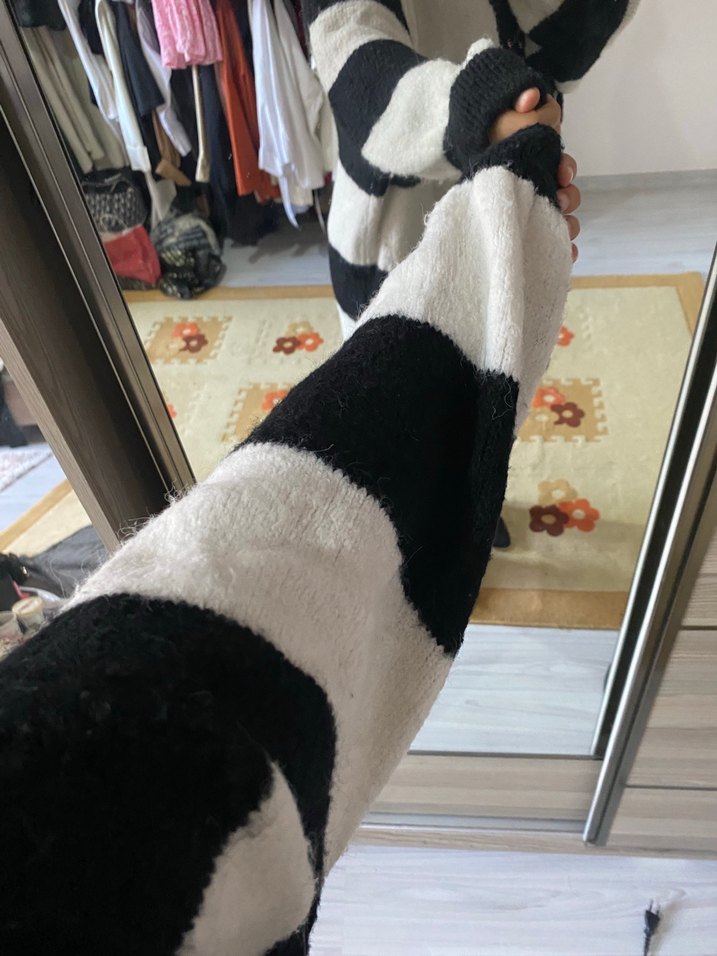 Kışlık hırka, yumuşacıktır çok sıcak tutar bir kez tek giydim - Görsel 4