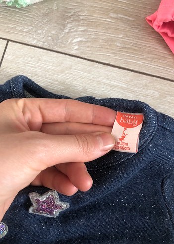 Kız Çocuk Parlak Denim Kısa Kollu Elbise - Görsel 2