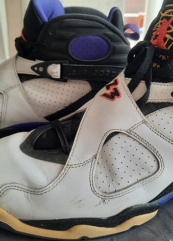 44 Beden beyaz Renk Nike air jordan 8 retro three peat 44.5