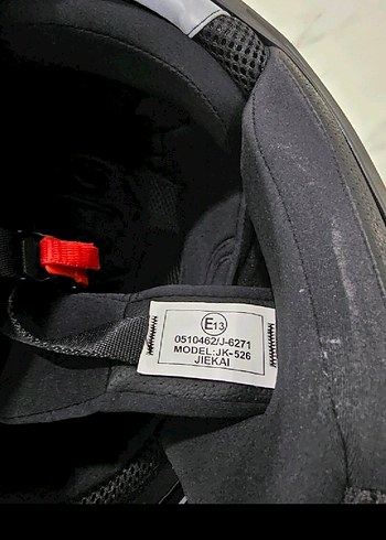 Gri Metal Motosiklet Kaskı Velcro Bantlı - Görsel 2