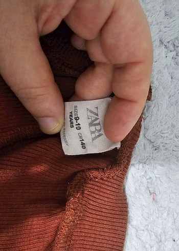 Kahverengi Süet çocuk Tayt - Görsel 3