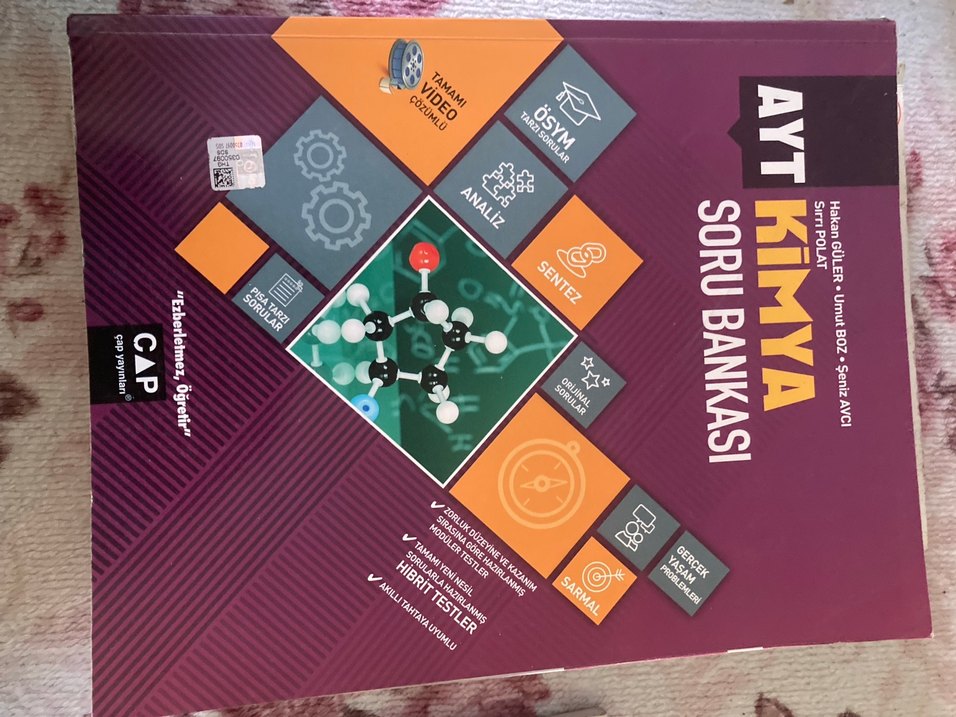 TYT ATY KIMYA BIYOLOJI MATEMATIK SORU BANKALARİ - Görsel 3