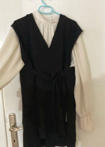 V Yaka  Midi süveter - Görsel 4