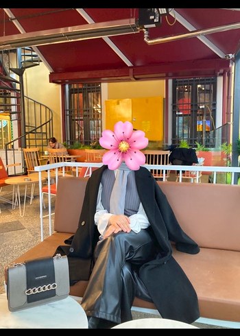 Kadın Siyah deri pantolon - Görsel 3