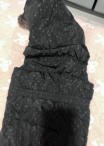 Kapüşonlu Siyah çocuk yelek - Görsel 4