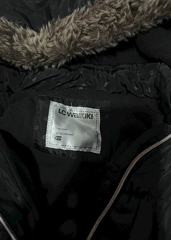 Kapüşonlu Siyah çocuk yelek - Görsel 3