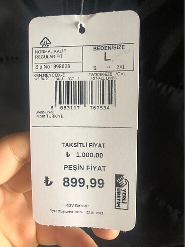 LC Waikiki LCW siyah mont