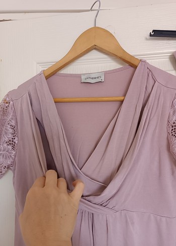 m Beden Kısa Kollu Lohusa pijama takımı
