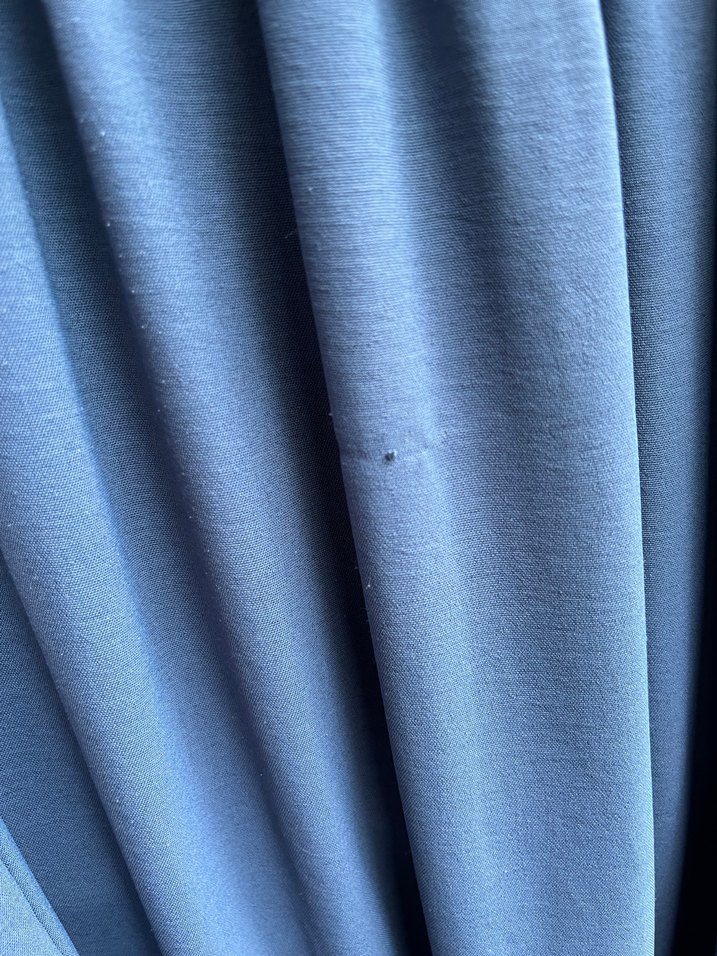 Mavi Keten Salaş Uzun Elbise - Görsel 5