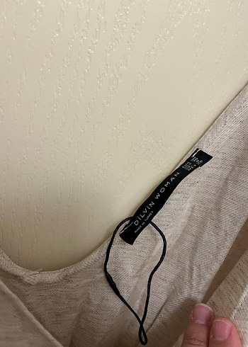 Bej V Yakalı Kadın Keten Tulum - Görsel 4