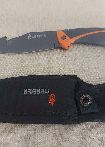 Gerber Turuncu Saplı Bıçak ve Kılıf - Görsel 2