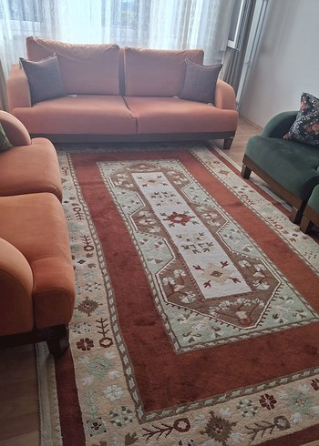 Milas yün makina dokuma halı 6 m2 - Görsel 4