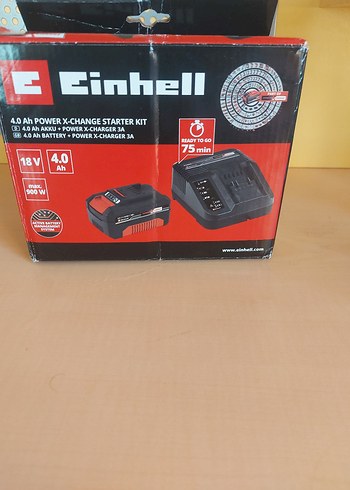 Einhell 4.0 ah batarya ve x-changer 3a şarj ünitesi sıfır - Görsel 5