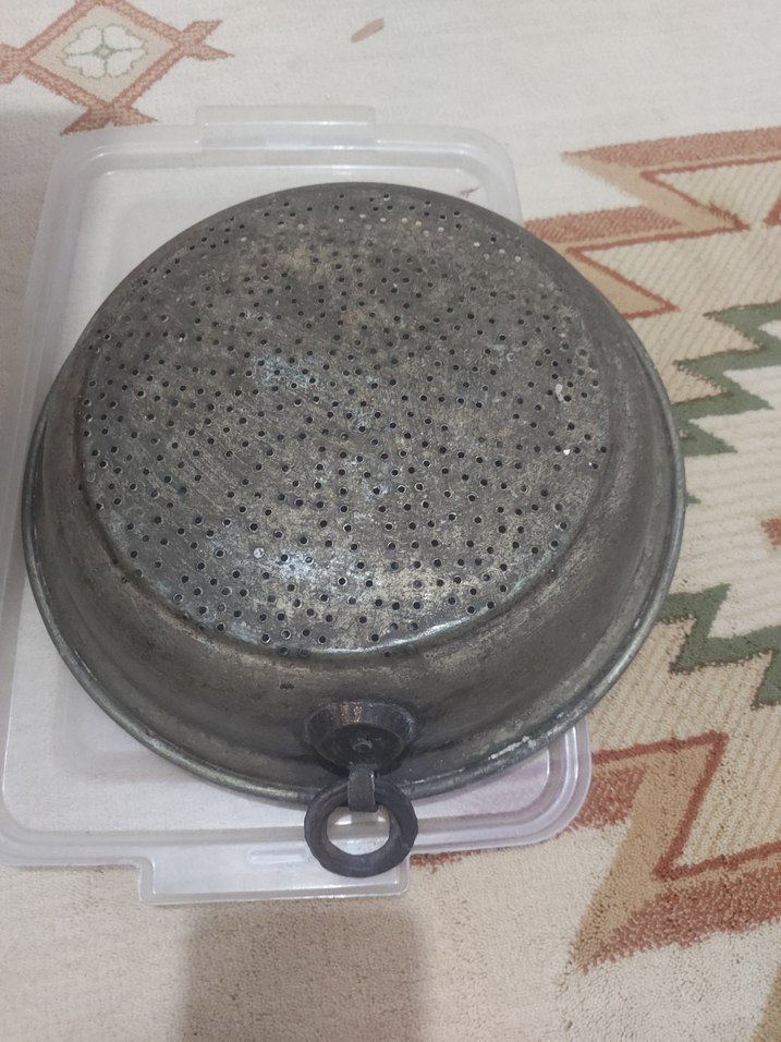 Bakır Süzgeç eskilerden - Görsel 2