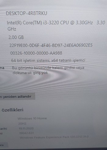 İ3 masa üstü bilgisayar - Görsel 8