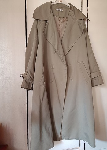 LC Waikiki Kadın Haki Midi Trençkot