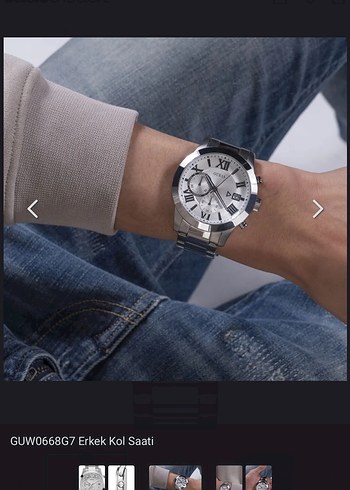 Guess GUESS Gri Modern Klasik Erkek Saati