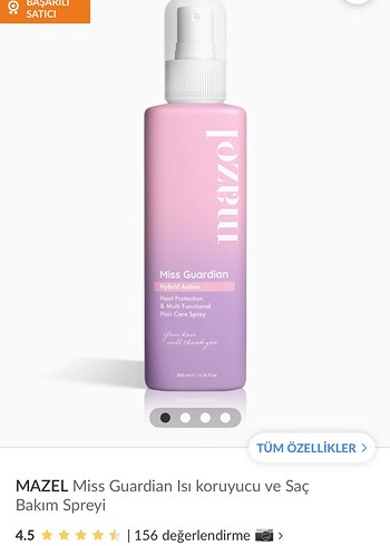 Mazel Miss Guardian Isı Koruyucu Saç Spreyi 200 ml - Görsel 4