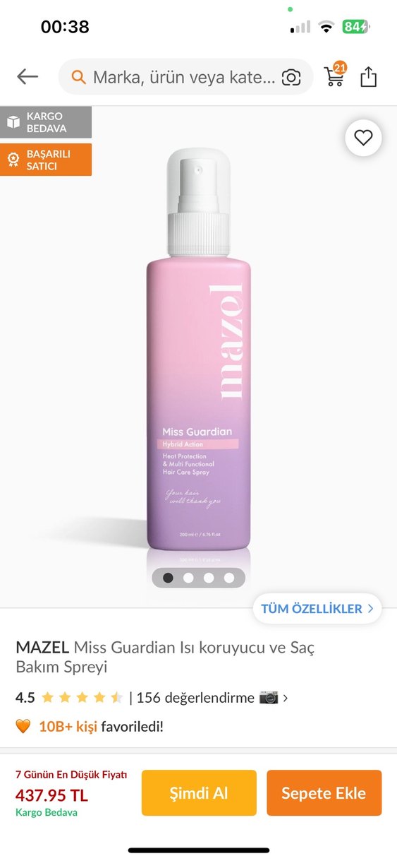 Mazel Miss Guardian Isı Koruyucu Saç Spreyi 200 ml - Görsel 4