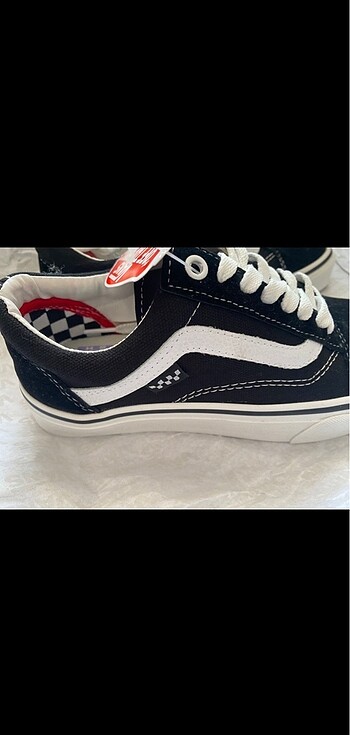 37,5 Beden Vans Skate Old Skool Blk Wht