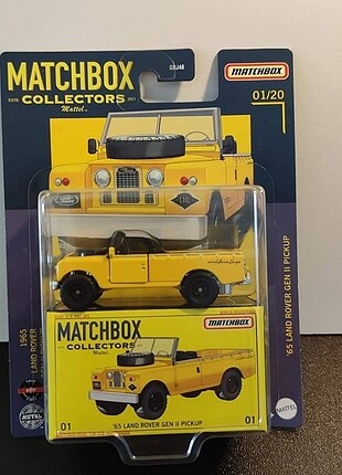 '65 Land Rover Gen II Pick-up 1/64 Ölçek 7 cm Lisanslı Matchbox 