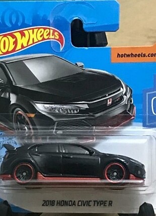 2018 Honda Civic Type R 1/64 Ölçek 7 cm Lisanslı Hot Whells Diec