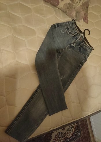 Gri Midi Boy Kadın Denim Jean - Görsel 4