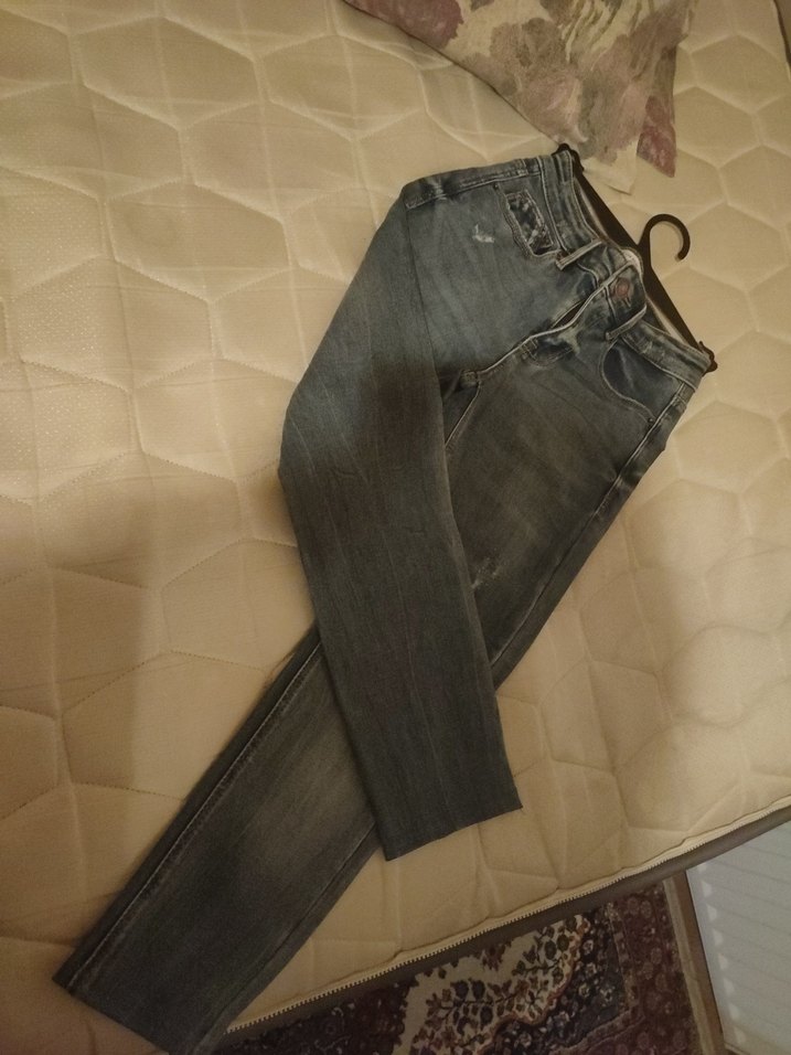 Gri Midi Boy Kadın Denim Jean - Görsel 4