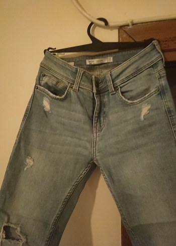 Gri Kadın Denim Bol Kesim Jean - Görsel 3