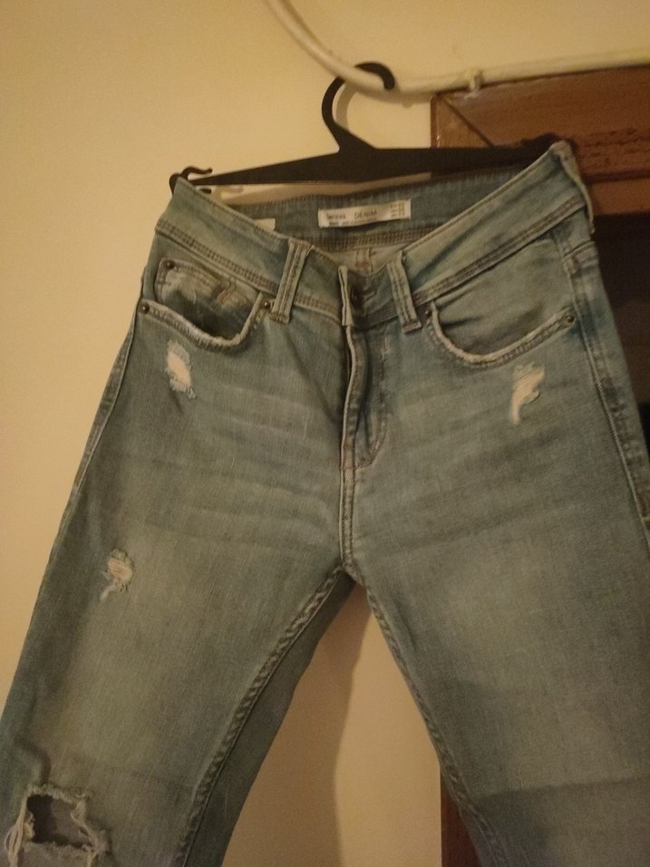 Gri Kadın Denim Bol Kesim Jean - Görsel 3