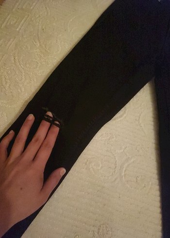 Kadın Siyah Skinny Kot Pantolon - Görsel 4